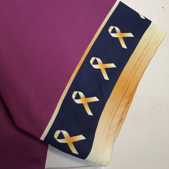 New Lancaster JetHawks Childhood Cancer City of Hope OT Sports Baseball Jersey - Picture 9 of 13